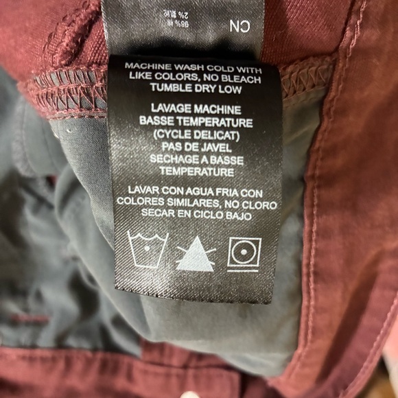 Kuhl Brooke Skinny Pants Women’s 8 Long Maroon Stretch Ankle Tapered Mid-Rise - Picture 8 of 8